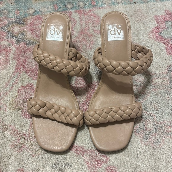 Dolce Vita nude braided heels - Picture 1 of 5